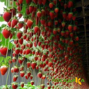 Клубника ампельная Анастасия купить по цене от 370р. в интернет-магазине «Посадика» с доставкой почтой в в Джанкойе и по всей России – [изображение №1].